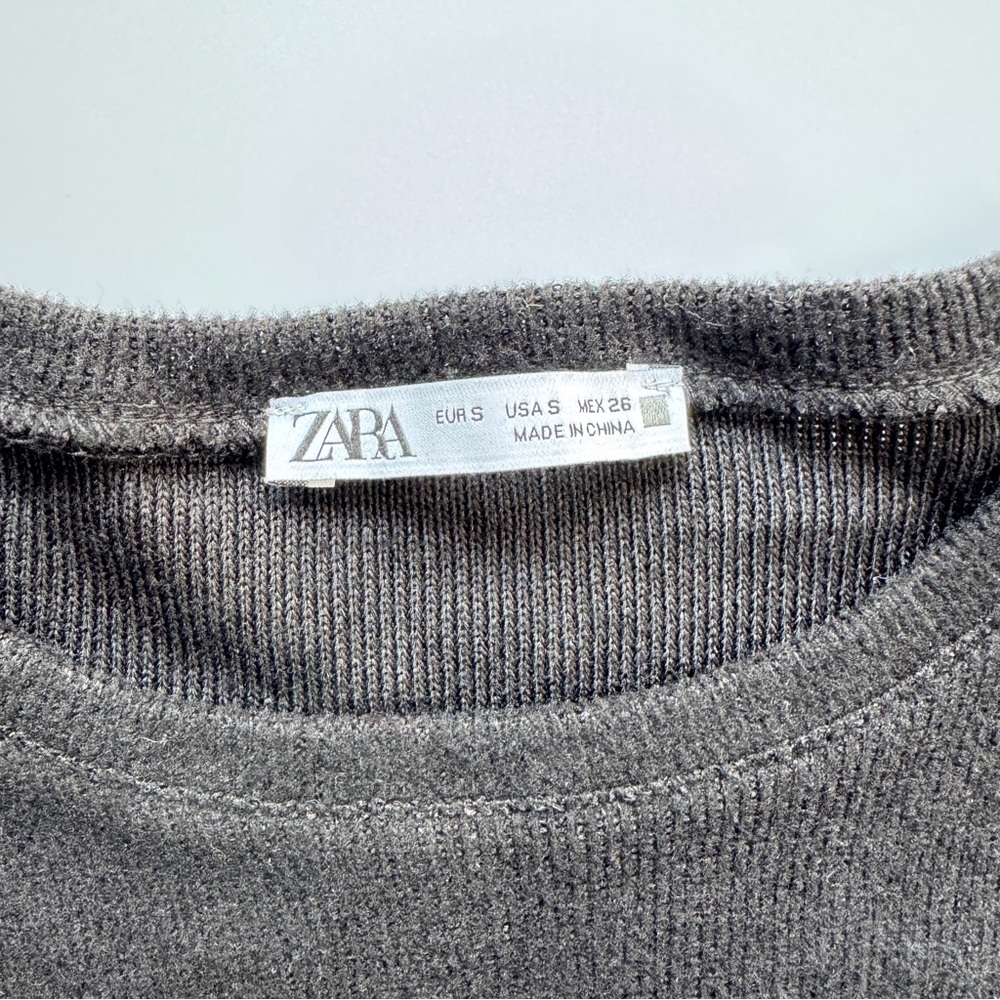 Zara Shirt Rhinestone Trim View 3